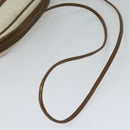 Christian Dior Honeycomb Canvas Shoulder Bag PVC White Auth MX307-7