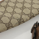 GUCCI GG Supreme GunSlip PVC Beige Auth MX319-9