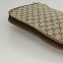 GUCCI GG Supreme GunSlip PVC Beige Auth MX319-15