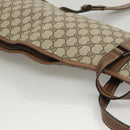 GUCCI GG Supreme GunSlip PVC Beige Auth MX319-16