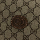 GUCCI GG Supreme GunSlip PVC Beige Auth MX319-21