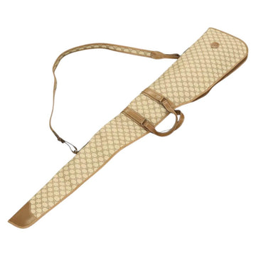 GUCCI GG Supreme GunSlip PVC Beige Auth MX319