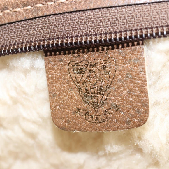 GUCCI GG Supreme GunSlip PVC Beige Auth MX319