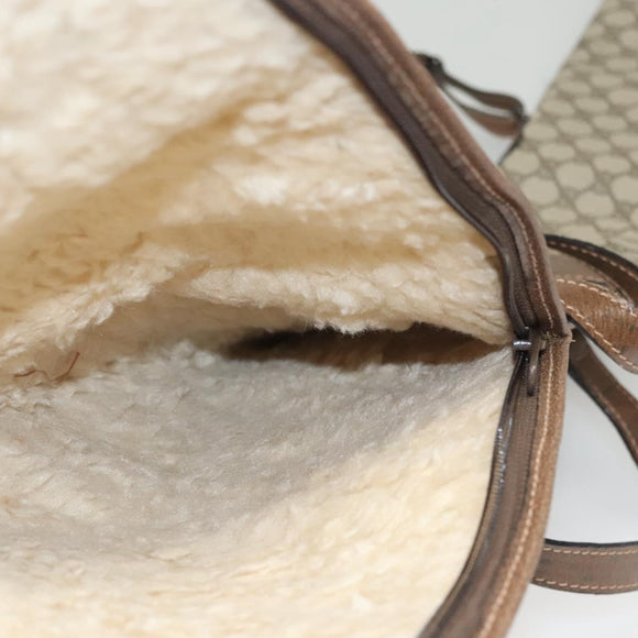 GUCCI GG Supreme GunSlip PVC Beige Auth MX319