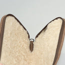 GUCCI GG Supreme GunSlip PVC Beige Auth MX319-25