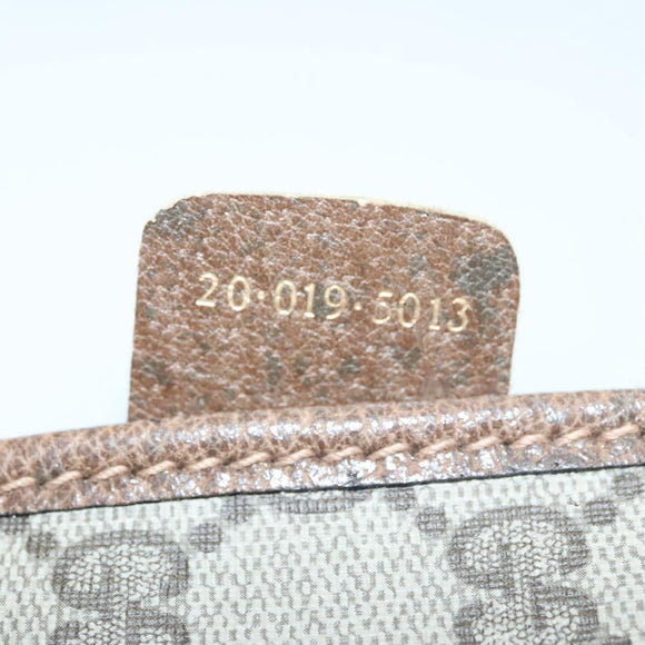 GUCCI GG Supreme GunSlip PVC Beige Auth MX319