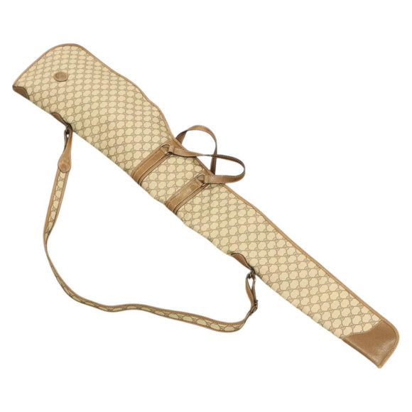 GUCCI GG Supreme GunSlip PVC Beige Auth MX319