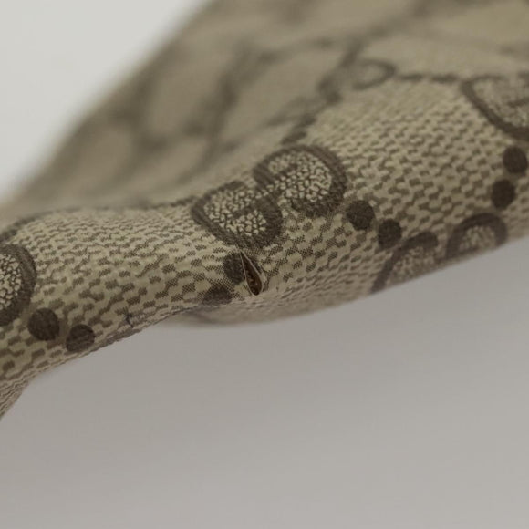 GUCCI GG Supreme GunSlip PVC Beige Auth MX319