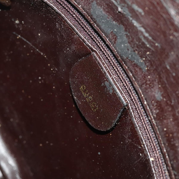 GUCCI Bamboo Shoulder Bag Leather 2way Brown Gold 001 3444 1638 Auth MX324