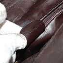 GUCCI Bamboo Shoulder Bag Leather 2way Brown Gold 001 3444 1638 Auth MX324-12