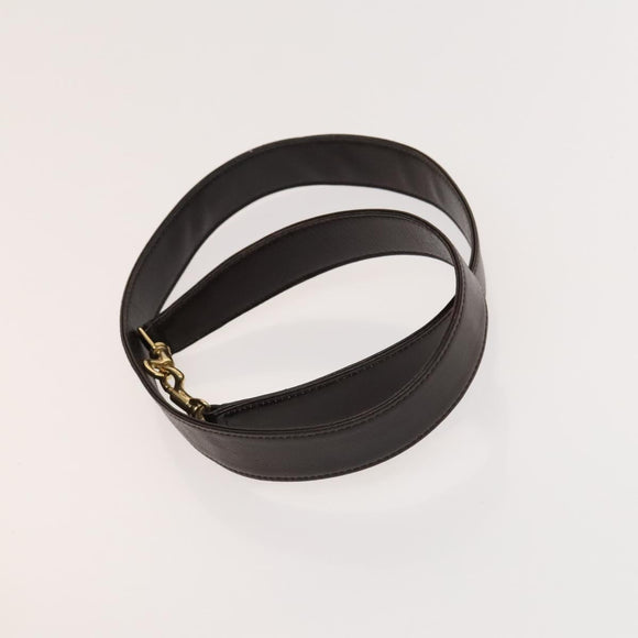 GUCCI Bamboo Shoulder Bag Leather 2way Brown Gold 001 3444 1638 Auth MX324