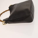 GUCCI Bamboo Shoulder Bag Leather 2way Brown Gold 001 3444 1638 Auth MX324-4