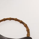 GUCCI Bamboo Shoulder Bag Leather 2way Brown Gold 001 3444 1638 Auth MX324-14