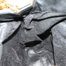 GUCCI Bamboo Shoulder Bag Leather 2way Black Gold 001 1577 Auth MX325-19