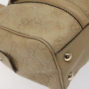 GUCCI GG Canvas Sherry Line Guccissima Bag Leather Beige Gold 170009 Auth MX329-15