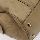GUCCI GG Canvas Sherry Line Guccissima Bag Leather Beige Gold 170009 Auth MX329-17