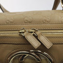 GUCCI GG Canvas Sherry Line Guccissima Bag Leather Beige Gold 170009 Auth MX329-10