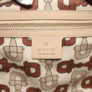 GUCCI GG Canvas Sherry Line Guccissima Bag Leather Beige Gold 170009 Auth MX329-18