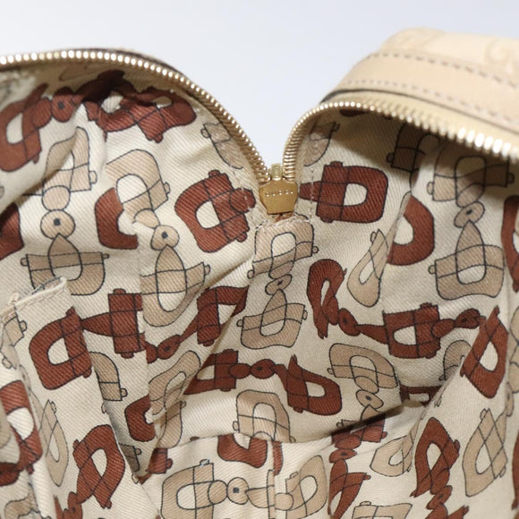 GUCCI GG Canvas Sherry Line Guccissima Bag Leather Beige Gold 170009 Auth MX329