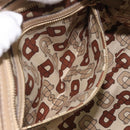 GUCCI GG Canvas Sherry Line Guccissima Bag Leather Beige Gold 170009 Auth MX329-21