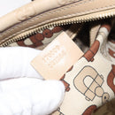 GUCCI GG Canvas Sherry Line Guccissima Bag Leather Beige Gold 170009 Auth MX329-12