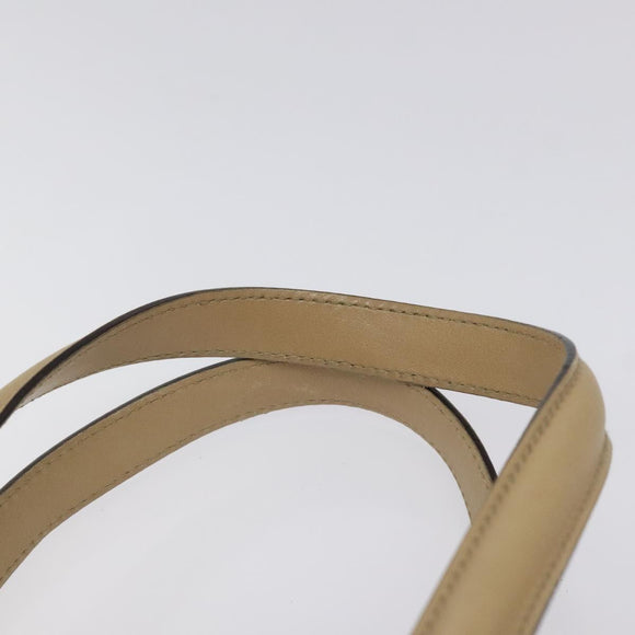 GUCCI GG Canvas Sherry Line Guccissima Bag Leather Beige Gold 170009 Auth MX329