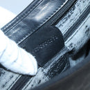 GUCCI Micro GG Supreme Shoulder Bag PVC Black Gold Auth MX332-12