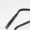 GUCCI Micro GG Supreme Shoulder Bag PVC Black Gold Auth MX332-14