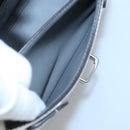 Coach Hand Bag Leather 2way Silver Auth MX335-19