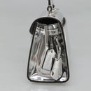 Coach Hand Bag Leather 2way Silver Auth MX335-4