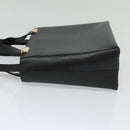 Salvatore Ferragamo Hand Bag Leather 2way Black Gold Auth MX347-3