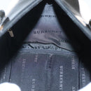 BURBERRY Nova Check Hand Bag Wool Beige Gold Auth MX350-17