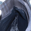 BURBERRY Nova Check Hand Bag PVC Navy Silver Auth MX352-18