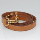 CELINE Macadam Canvas Hand Bag PVC Leather 2way Brown Gold Auth MX358-19