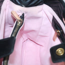 BALLY Hand Bag Leather Black Gold Auth MX364-21