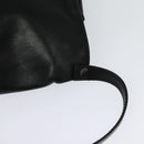 BOTTEGA VENETA INTRECCIATO Waist bag Leather Black Auth MX365-9