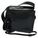 BOTTEGA VENETA INTRECCIATO Waist bag Leather Black Auth MX365-2