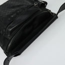 BOTTEGA VENETA INTRECCIATO Waist bag Leather Black Auth MX365-6