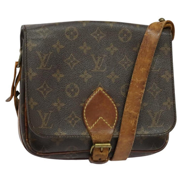 LOUIS VUITTON Monogram Cartouchiere MM Shoulder Bag M51253 LV Auth MX381