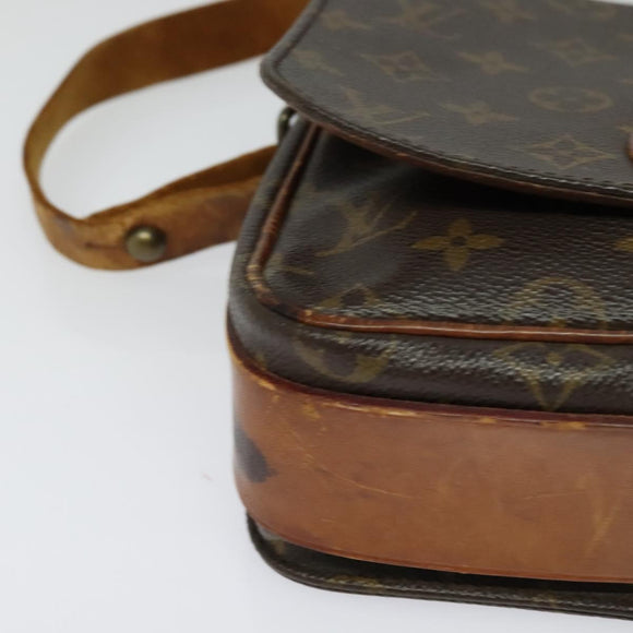 LOUIS VUITTON Monogram Cartouchiere MM Shoulder Bag M51253 LV Auth MX381