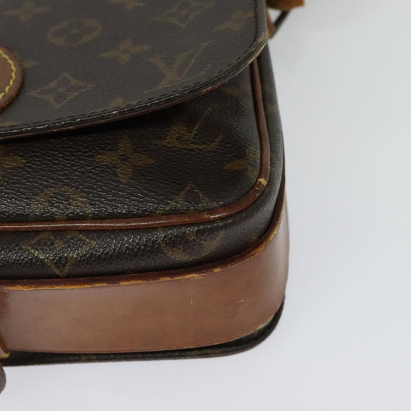 LOUIS VUITTON Monogram Cartouchiere MM Shoulder Bag M51253 LV Auth MX381