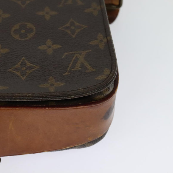 LOUIS VUITTON Monogram Cartouchiere MM Shoulder Bag M51253 LV Auth MX381