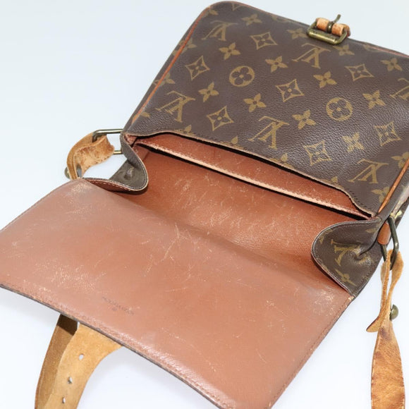 LOUIS VUITTON Monogram Cartouchiere MM Shoulder Bag M51253 LV Auth MX381