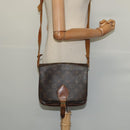 LOUIS VUITTON Monogram Cartouchiere MM Shoulder Bag M51253 LV Auth MX381-24