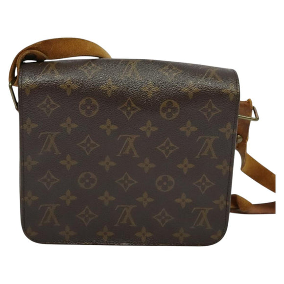 LOUIS VUITTON Monogram Cartouchiere MM Shoulder Bag M51253 LV Auth MX381