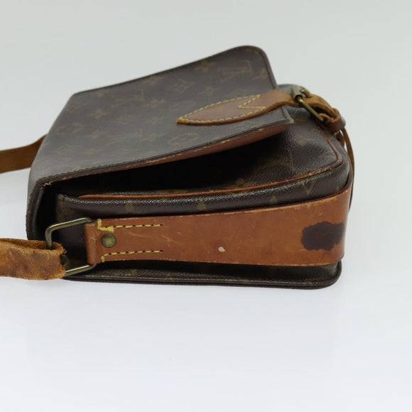 LOUIS VUITTON Monogram Cartouchiere MM Shoulder Bag M51253 LV Auth MX381