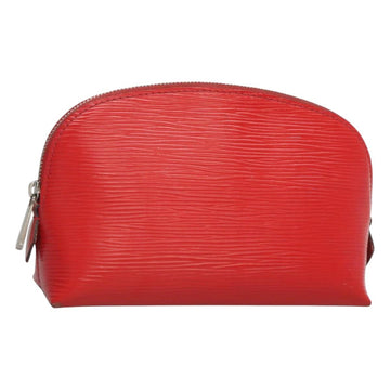 LOUIS VUITTON Epi Pochette Cosmetic PM Pouch Red M41114 LV Auth MX388