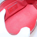 LOUIS VUITTON Epi Pochette Cosmetic PM Pouch Red M41114 LV Auth MX388-9