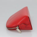 LOUIS VUITTON Epi Pochette Cosmetic PM Pouch Red M41114 LV Auth MX388-3