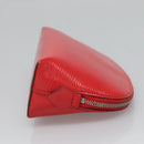 LOUIS VUITTON Epi Pochette Cosmetic PM Pouch Red M41114 LV Auth MX388-4